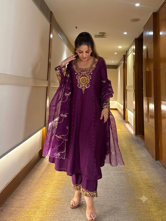 Jiya's New Anarkali Suit Set .