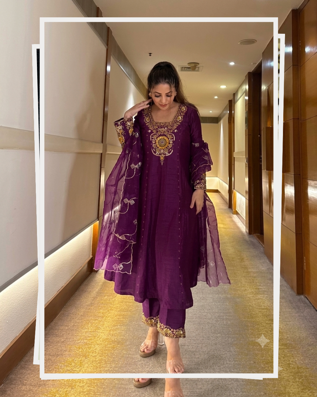Jiya's New Anarkali Suit Set .