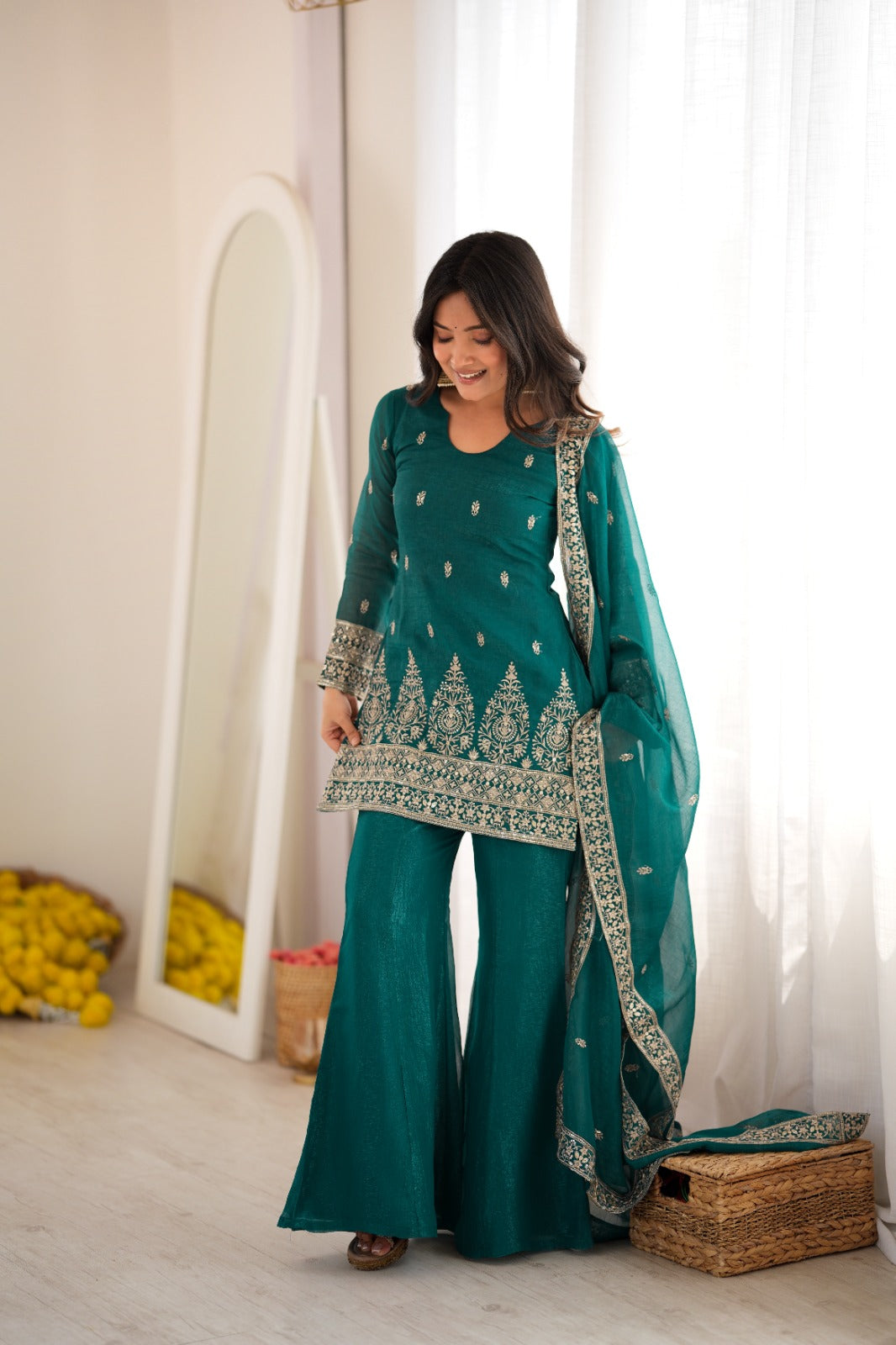 Priya's New Bell Bottom Pants Suit Set