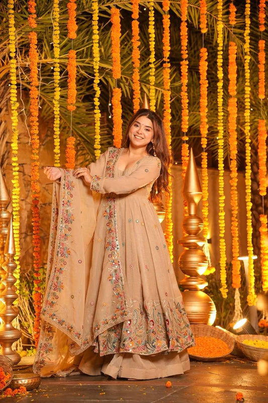 Kavisha's New Premium Readymade Anarkali Suit Set.