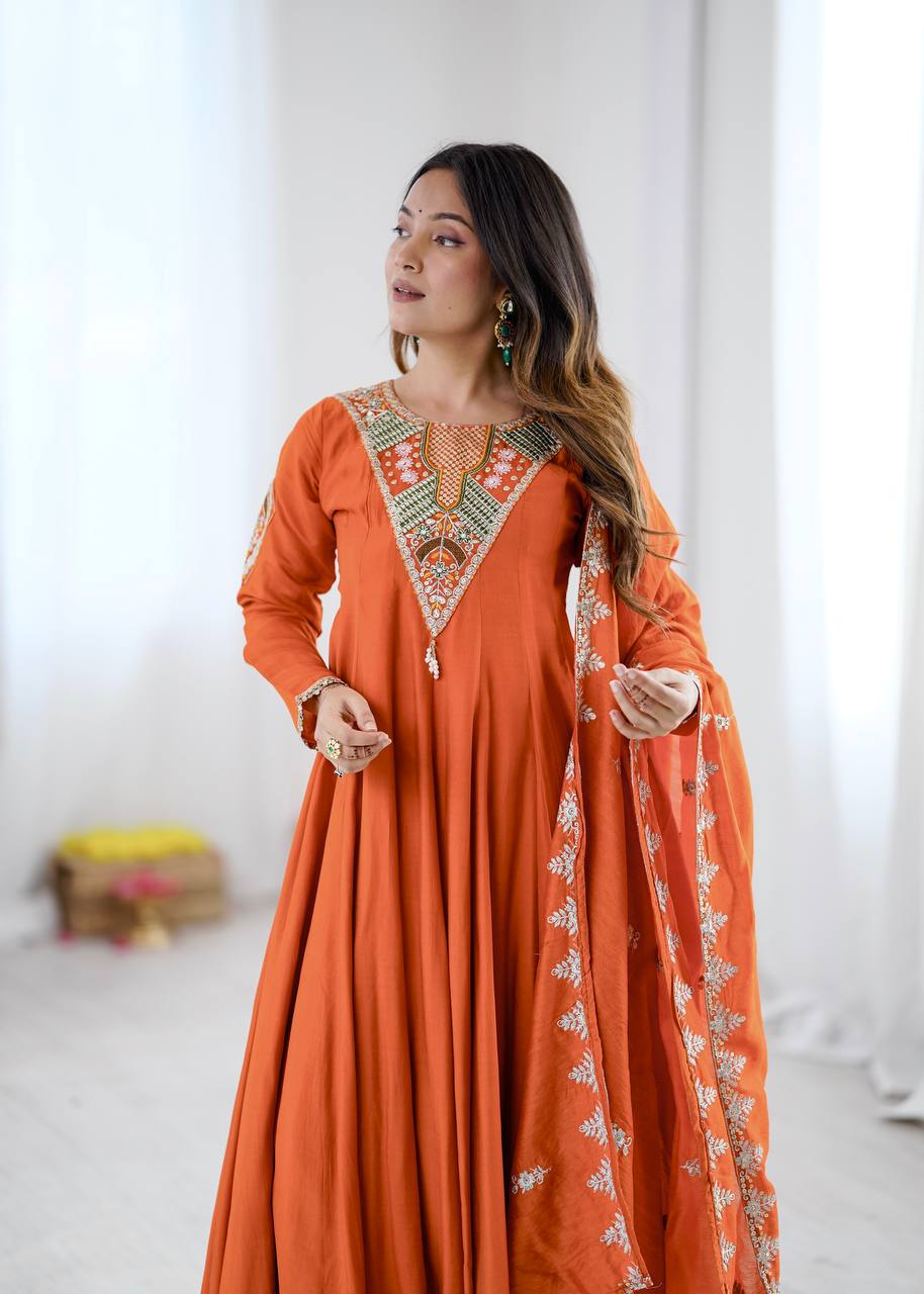 Meera's New Premium Anarkali Suit Set