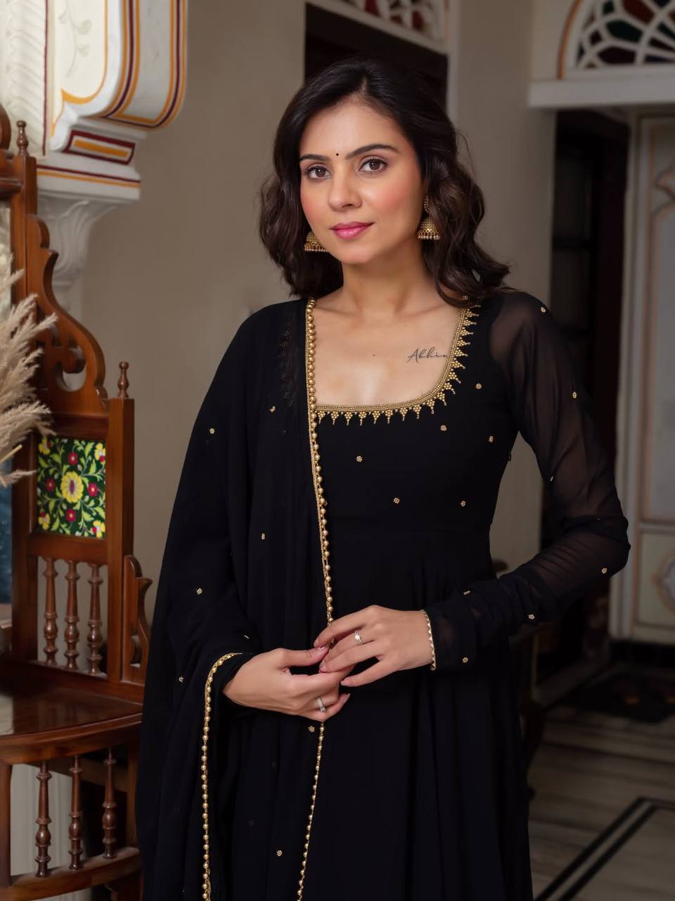 Rubi's New Black Color Suit Set.