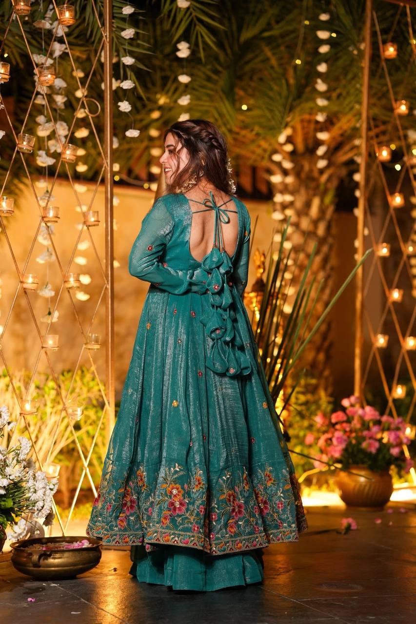 Niyu's New Raymond Anarkali Suit Set.