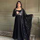Riddhu's New Black Anarkali Suit Set