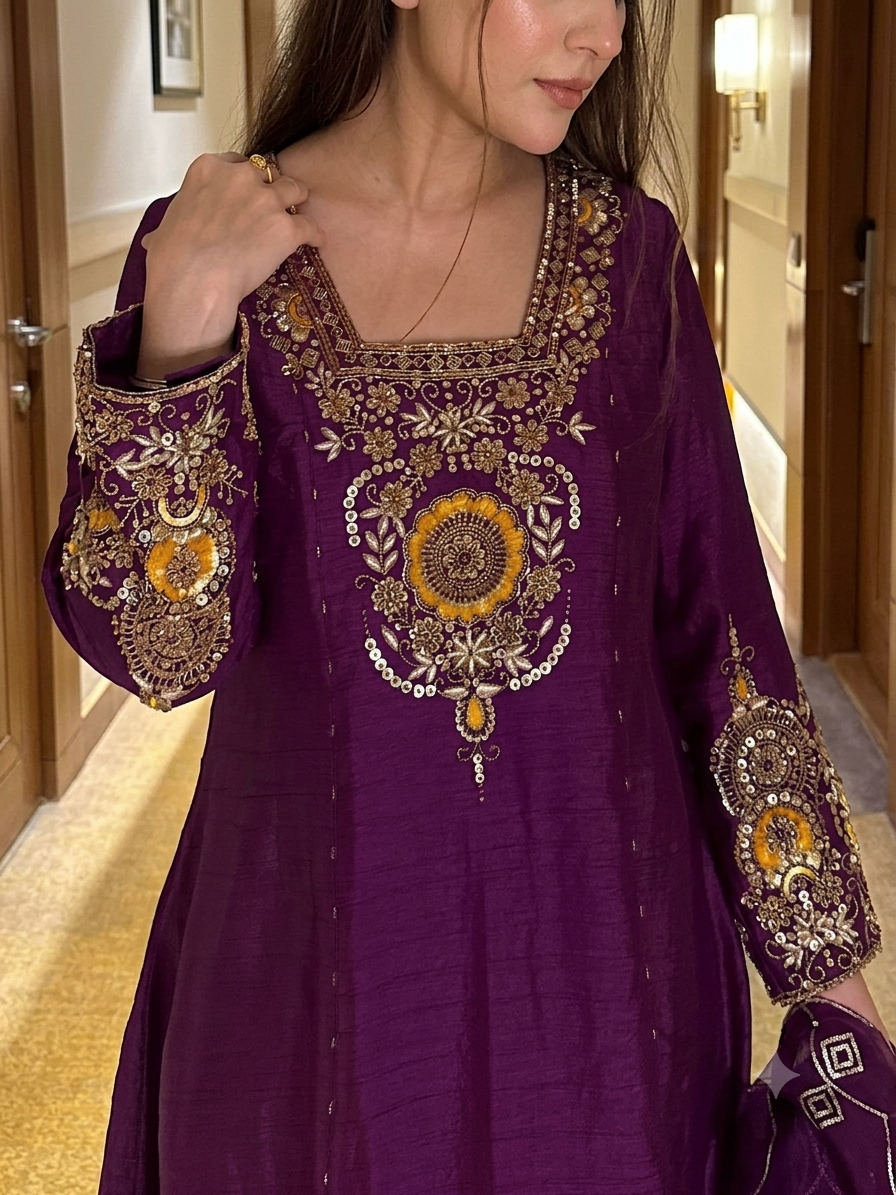 Jiya's New Anarkali Suit Set .