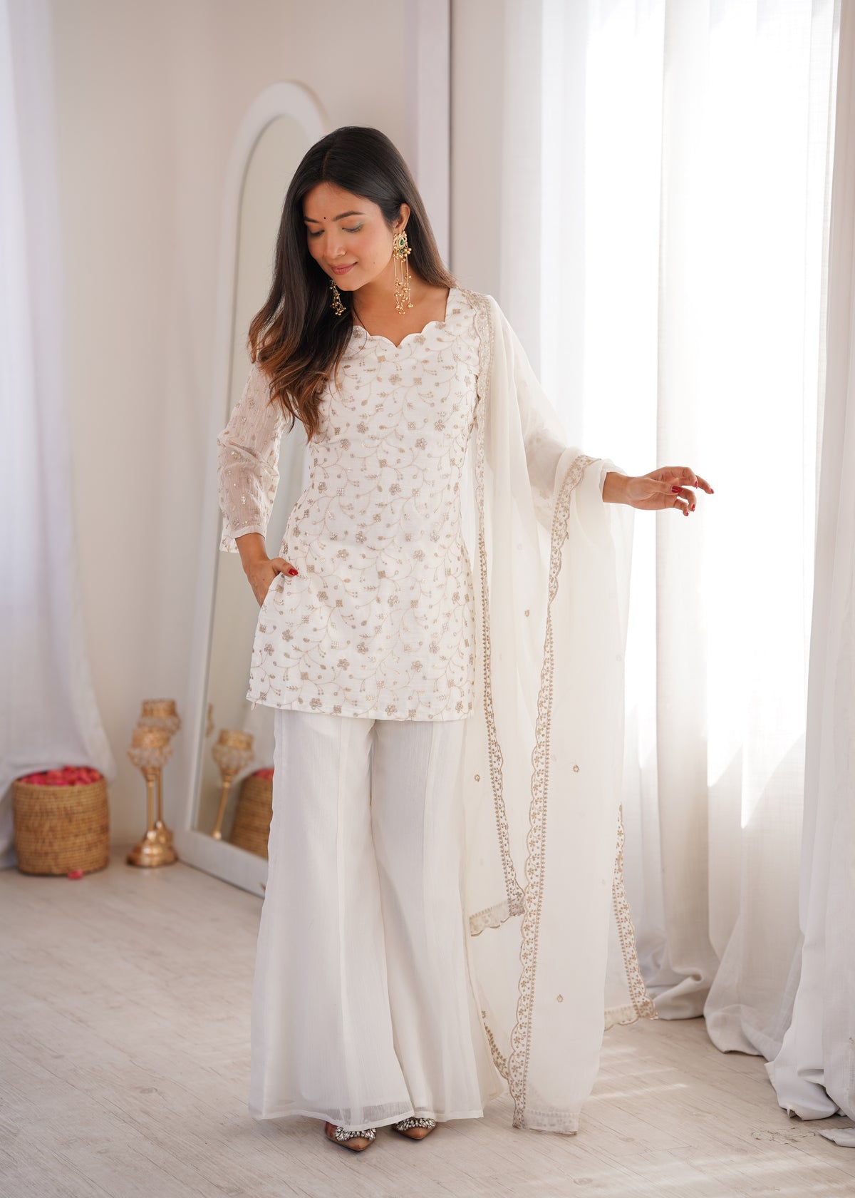 Pari's New Suit Set with Bell Bottom Pant