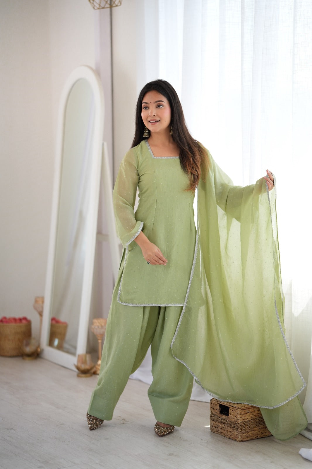 Rani's New Swarovski Work Salwar Suit Set