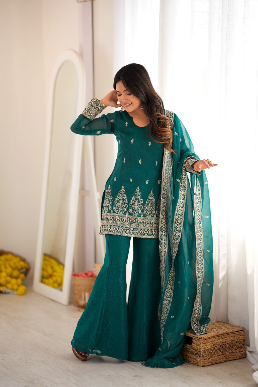 Priya's New Bell Bottom Pants Suit Set