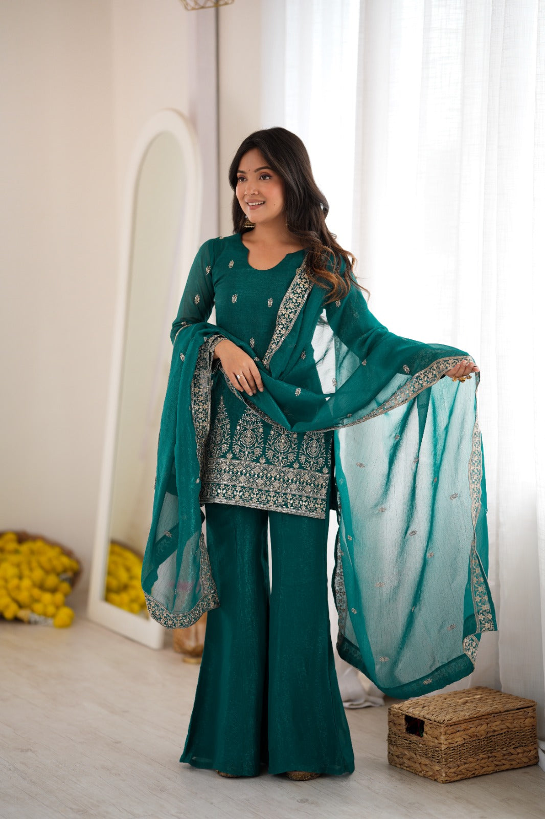 Priya's New Bell Bottom Pants Suit Set