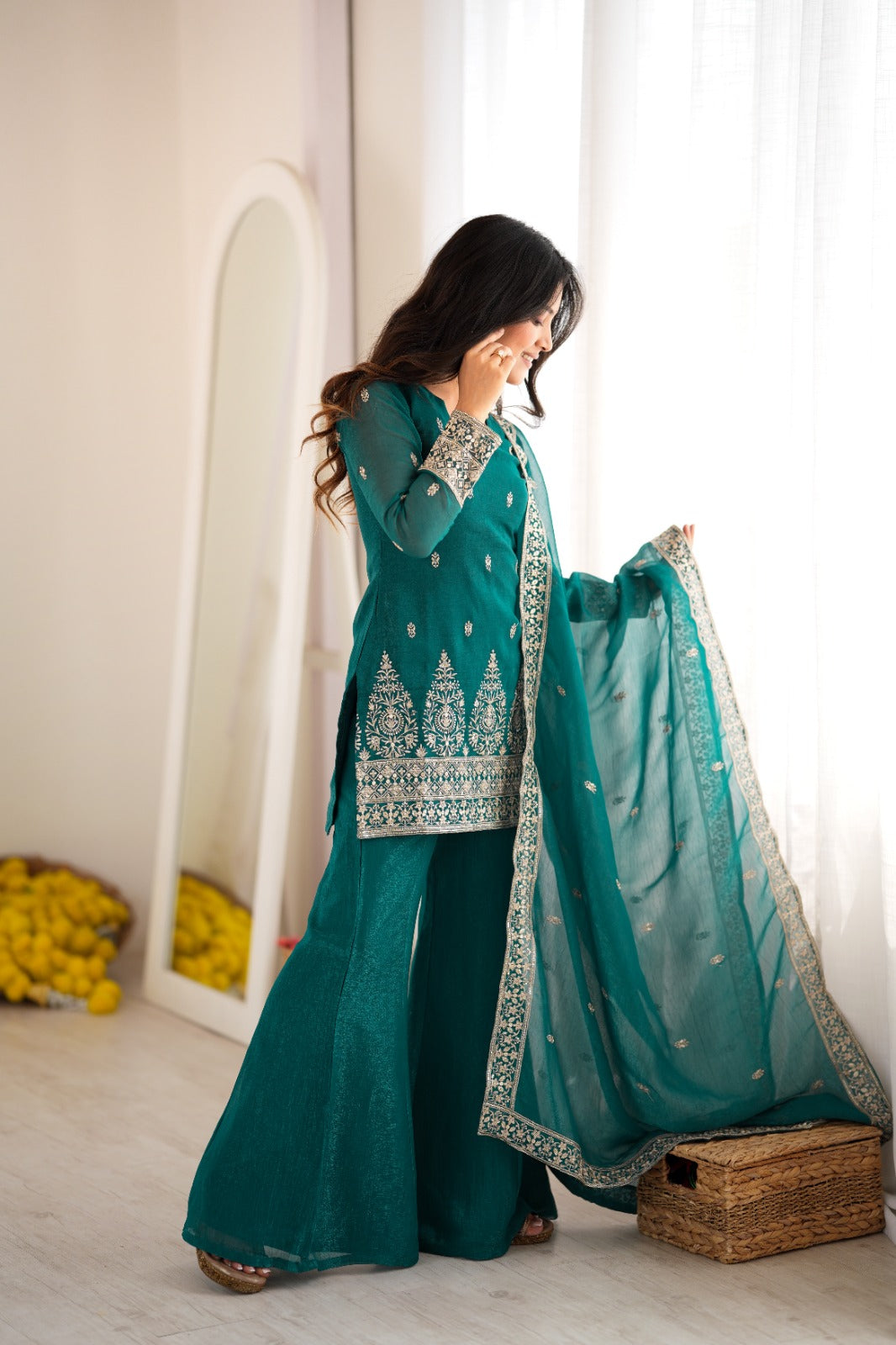 Priya's New Bell Bottom Pants Suit Set