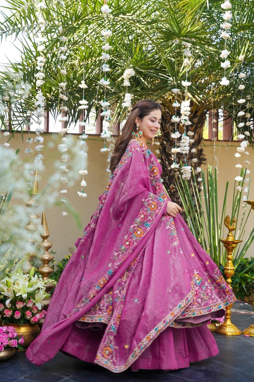 Niyu's New Raymond Anarkali Suit Set.