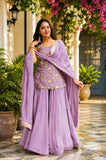 Jiya's New Baby Pink Sarara Suit Set.