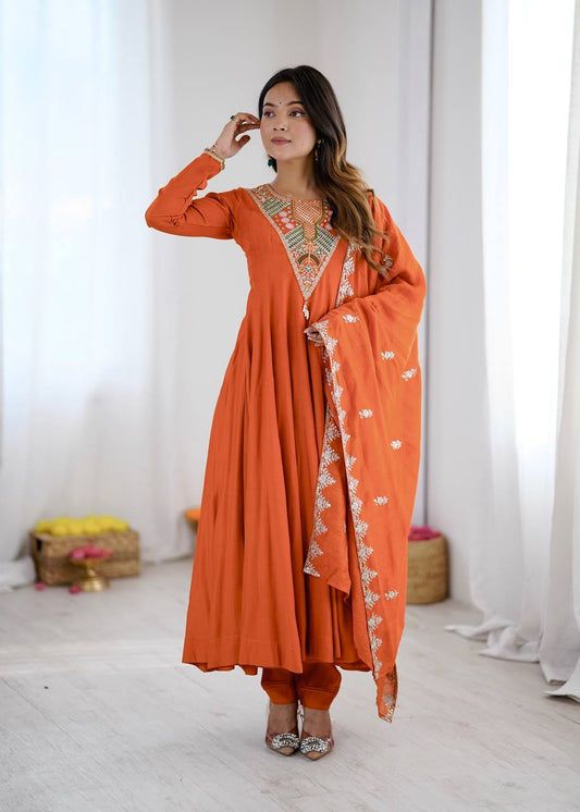 Meera's New Premium Anarkali Suit Set
