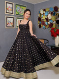 Riya's Black Anarkali Suit Set.