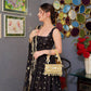 Riya's Black Anarkali Suit Set.