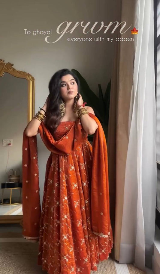 Siyara's Premium Anarkali Suit Set.
