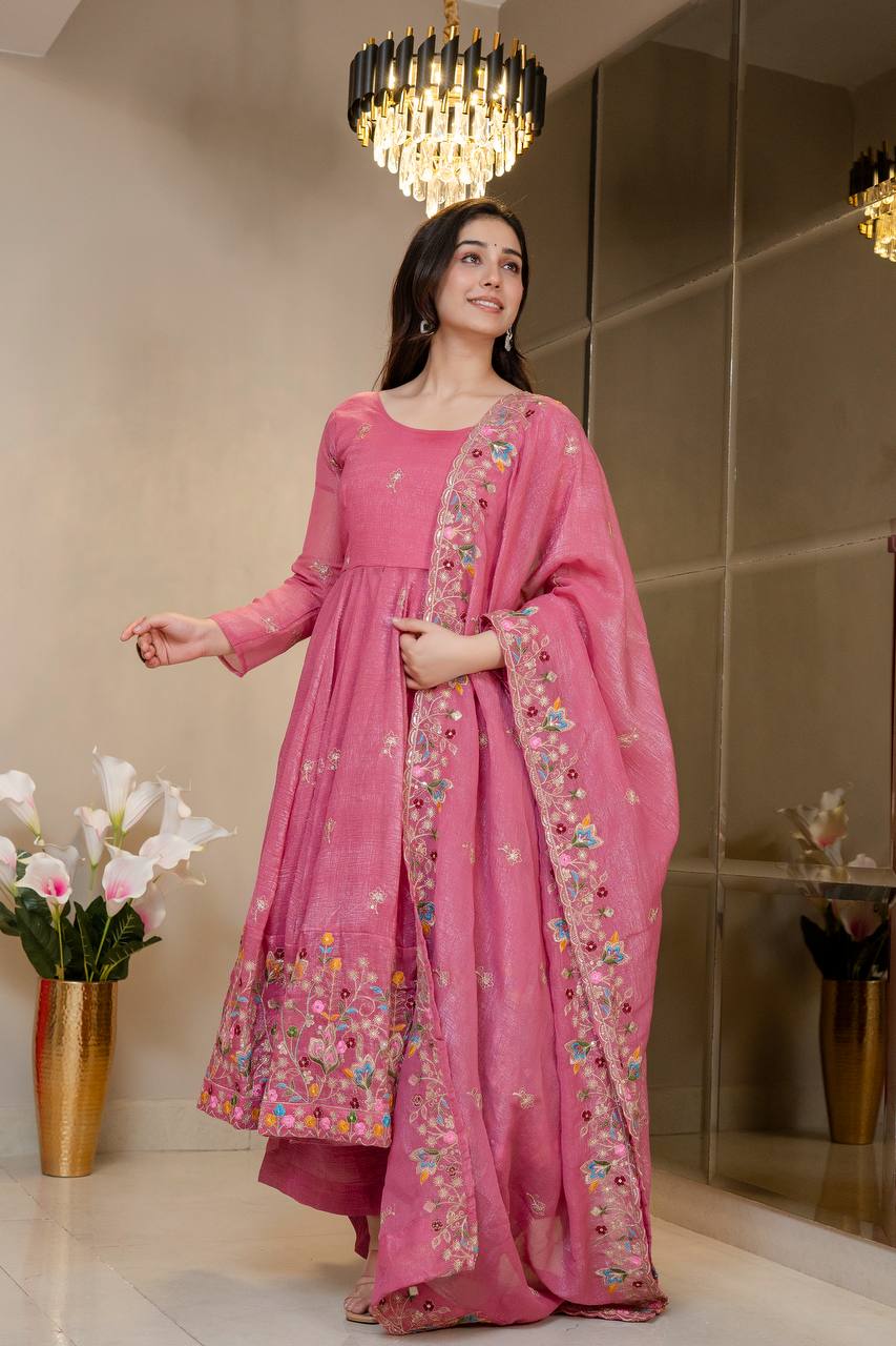 Siyara's New  Soft Crunchy Silk Suit Set
