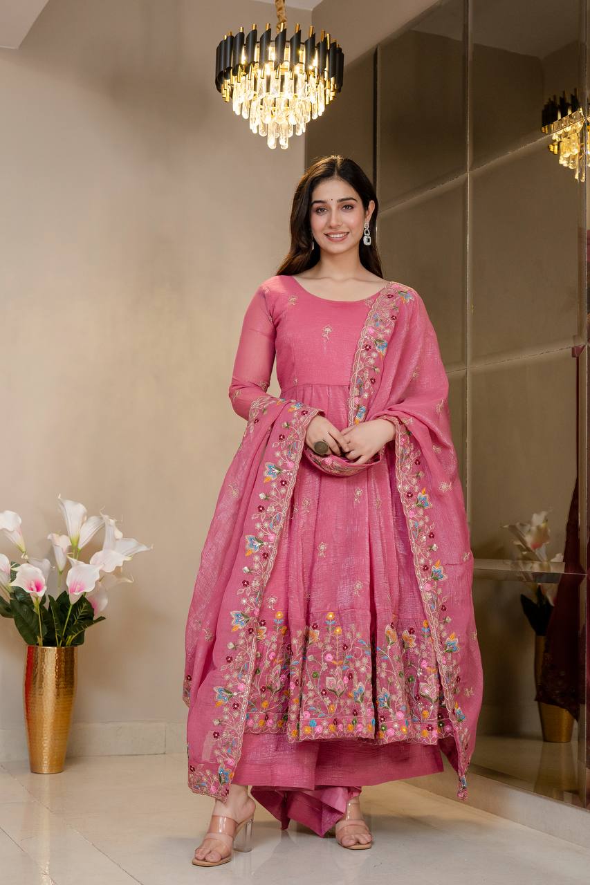 Siyara's New  Soft Crunchy Silk Suit Set