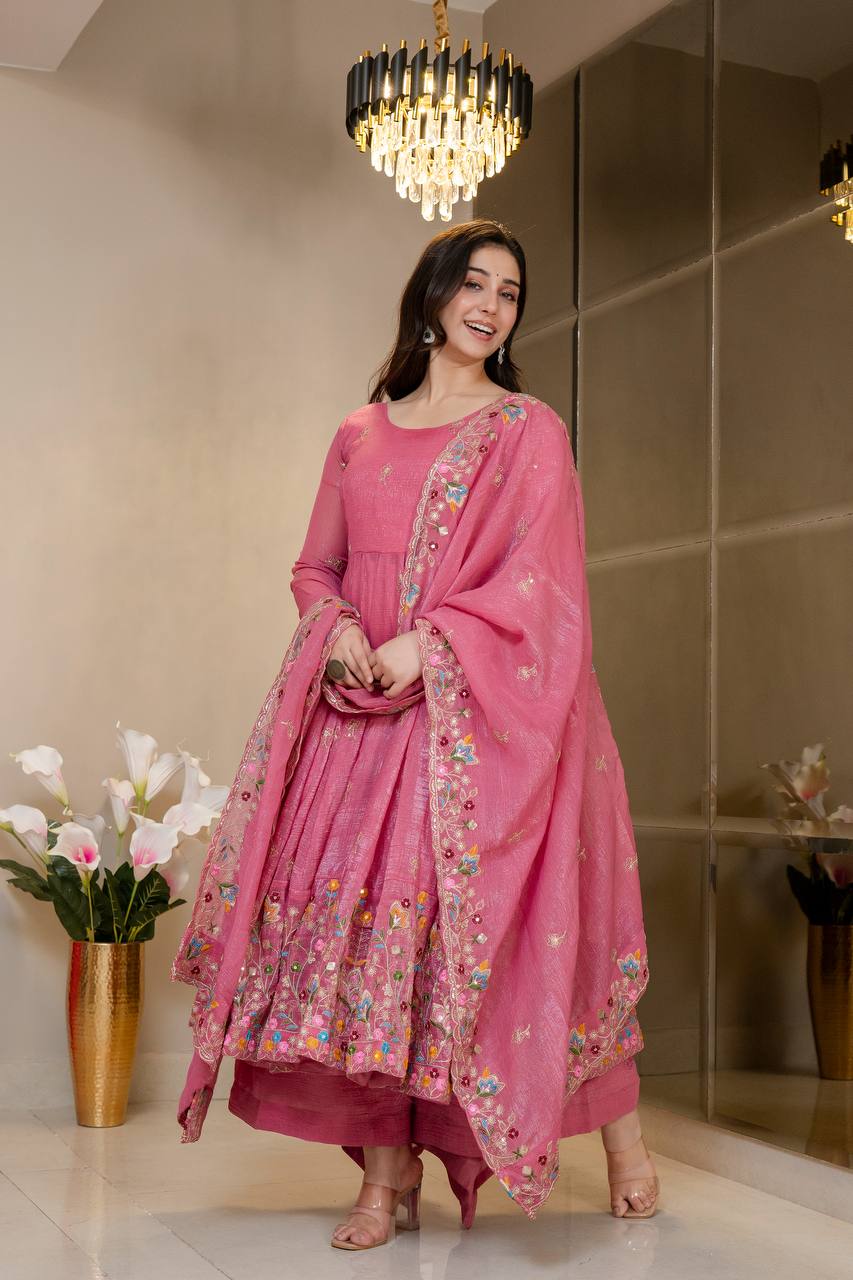 Siyara's New  Soft Crunchy Silk Suit Set