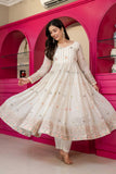 Jiya's New Thread-Sequins Embroidery Suit Set