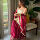 Siyara's New Blooming With Zari Embroidered Lass Work Suit Set.