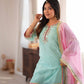 Jinu's Heavy Sequins & multi Zari Thread Embroidered work Set.