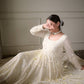 Jiya's New White Color Anarkali Suit Set.