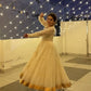 Siyara's New Off White Anarkali Suit Set.