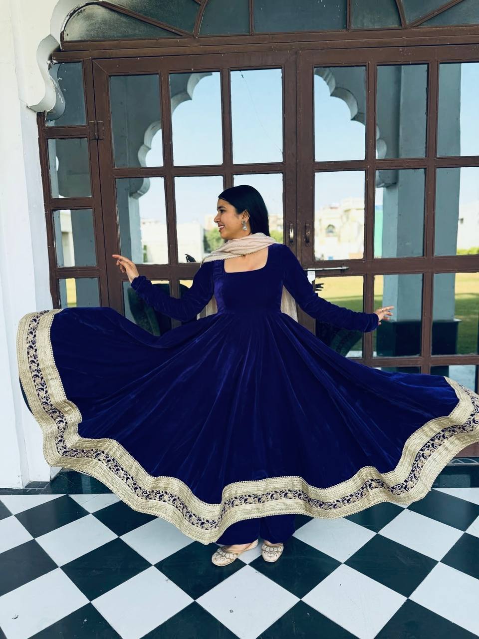 Janvi's New Anarkali Suit Set .
