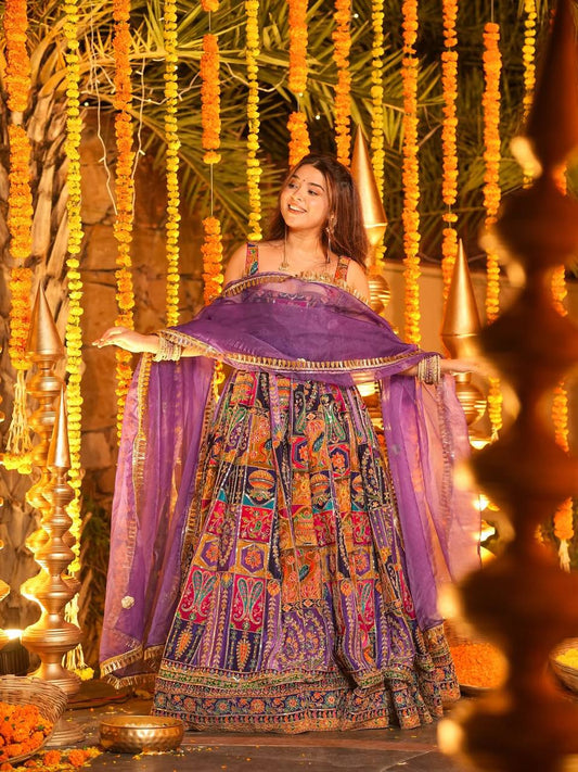 Kavya's New Design Embroidery Suit Set.
