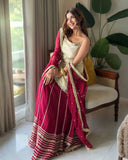 Siyara's New Blooming With Zari Embroidered Lass Work Suit Set.