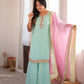 Jinu's Heavy Sequins & multi Zari Thread Embroidered work Set.