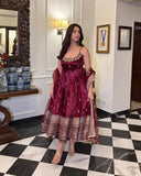 Disha's New Silk Premium Quality Anarkali Suit Set.