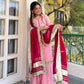 Siyara's Premium Zari Thread Embroidered Sarara Set.