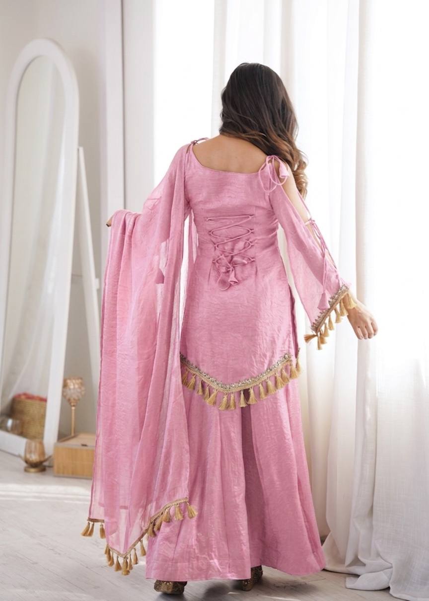 Ruhana's New Doremon Crush With Real Mirror work Suit Set