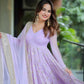 Janvi's New  Luxury Anarkali Suit Set.
