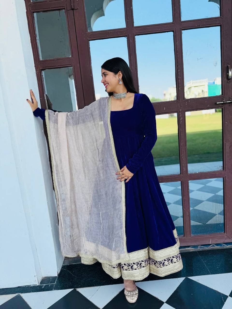 Janvi's New Anarkali Suit Set .