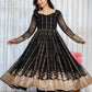Ruhi's Black Anarkali Suit Set.