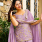 Jiya's New Baby Pink Sarara Suit Set.