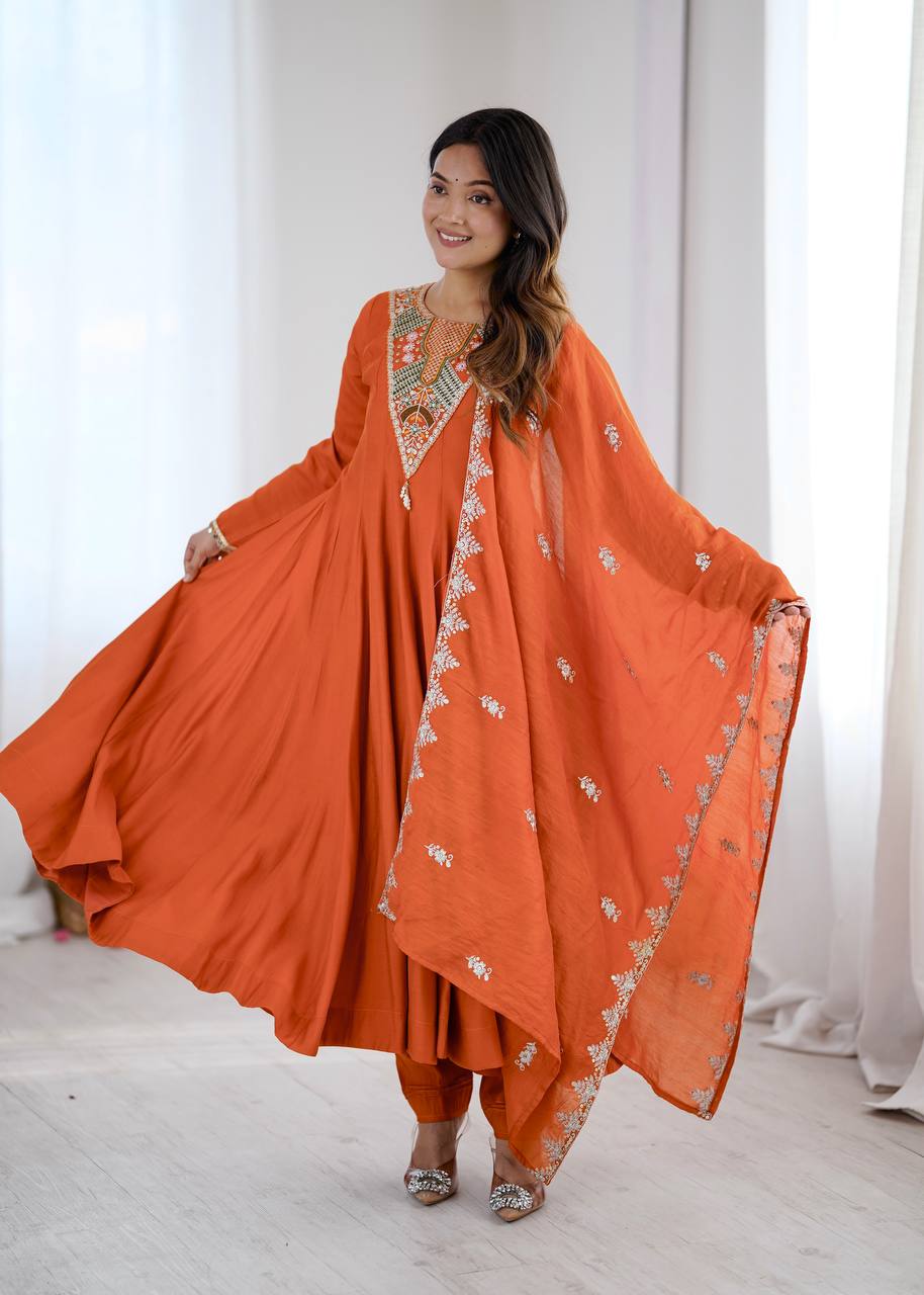 Meera's New Premium Anarkali Suit Set