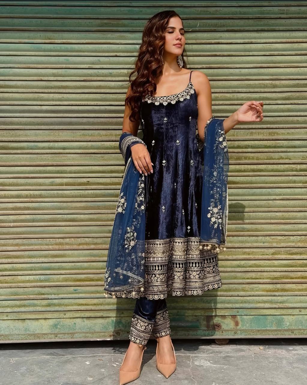 Disha's New Silk Premium Quality Anarkali Suit Set.